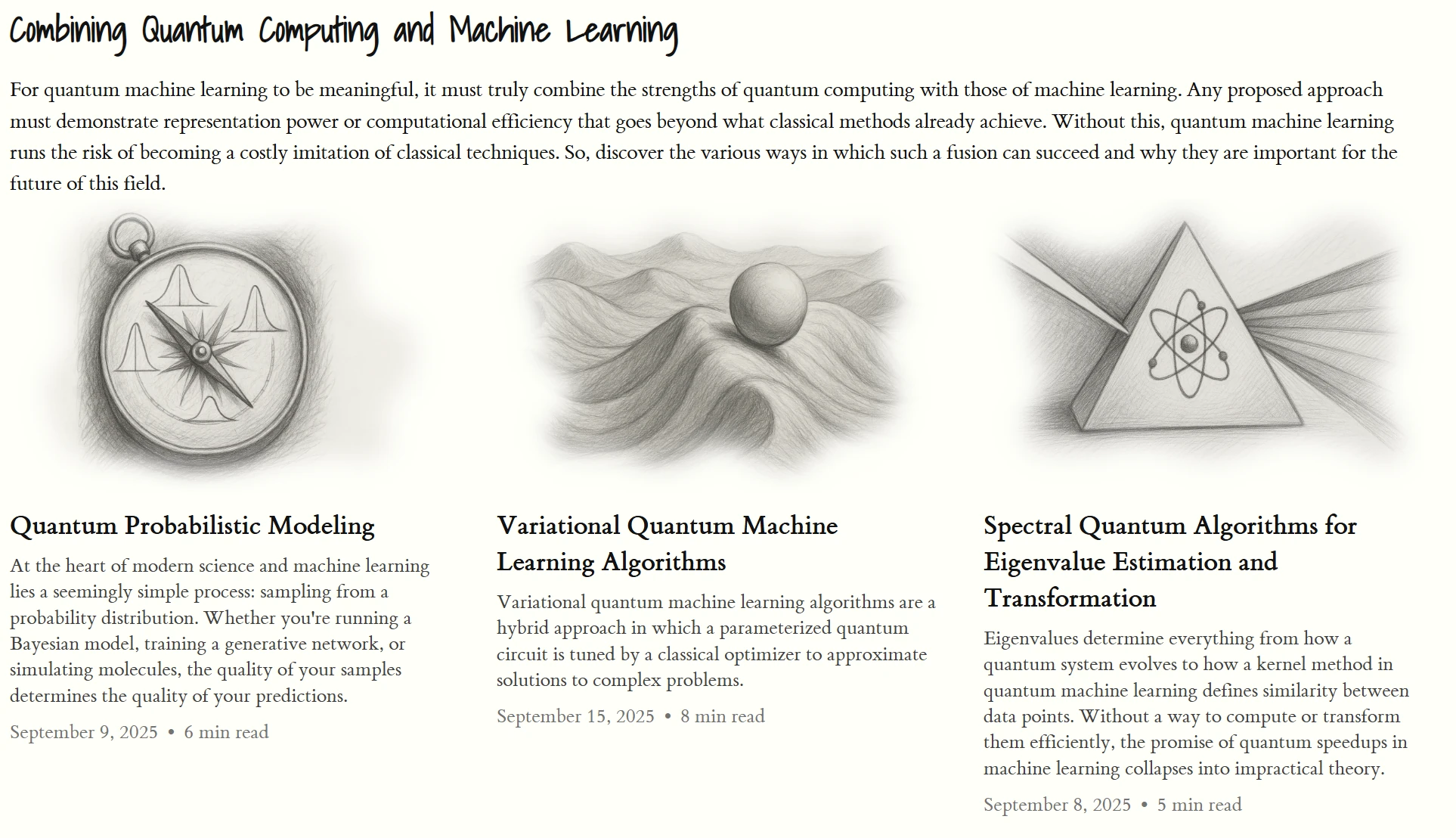 Combining Quantum Computing and Machine Learning